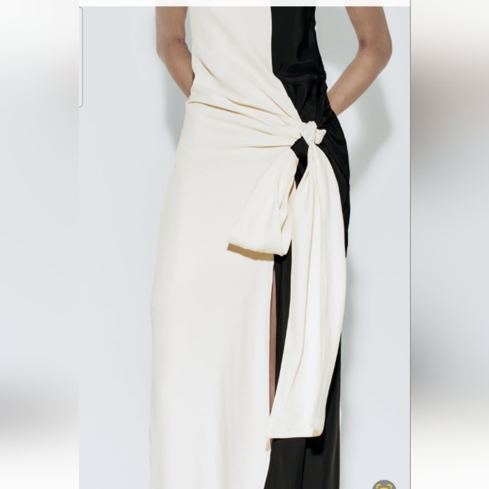 Zara Limited Edition Knotted Strapless Formal - Picture 2 of 11